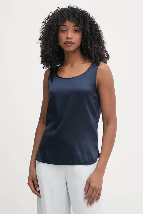 MM by Max Mara MM by Max Mara Top za žene od svile PAN
