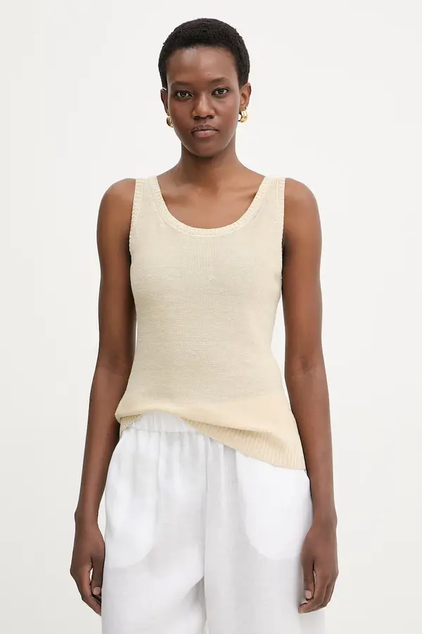 MM by Max Mara MM by Max Mara top ženski laneni BRAVA