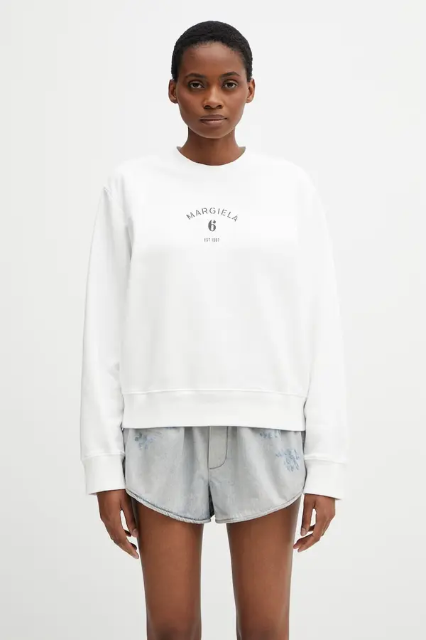 MM6 Maison Margiela MM6 Maison Margiela dukserica za žene od pamuka