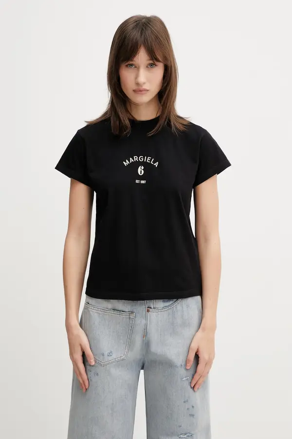 MM6 Maison Margiela MM6 Maison Margiela majica za žene od pamuka