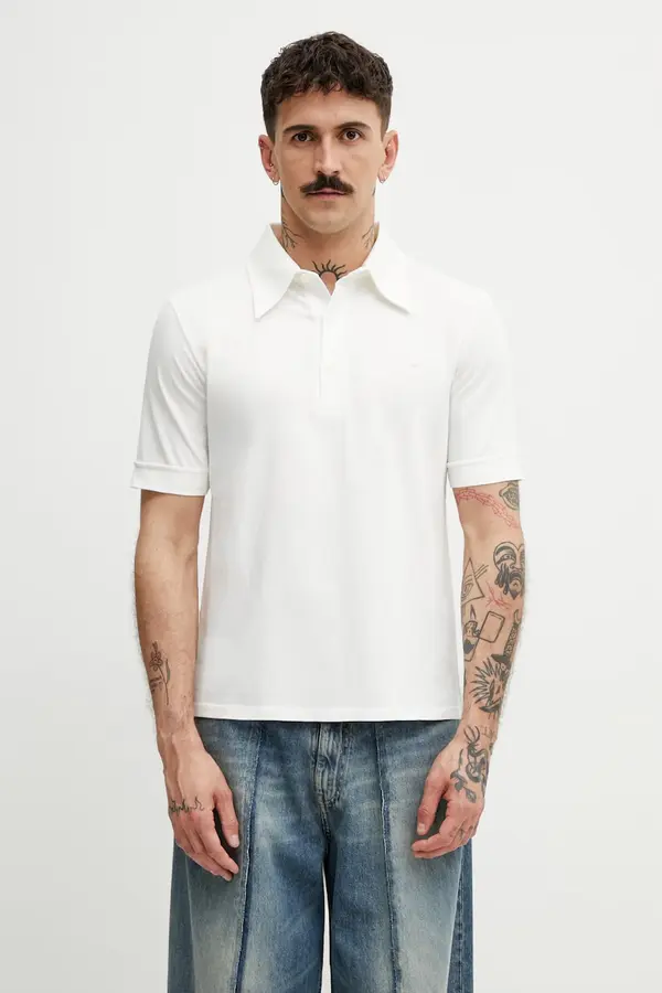 MM6 Maison Margiela MM6 Maison Margiela polo za muškarce od pamuka