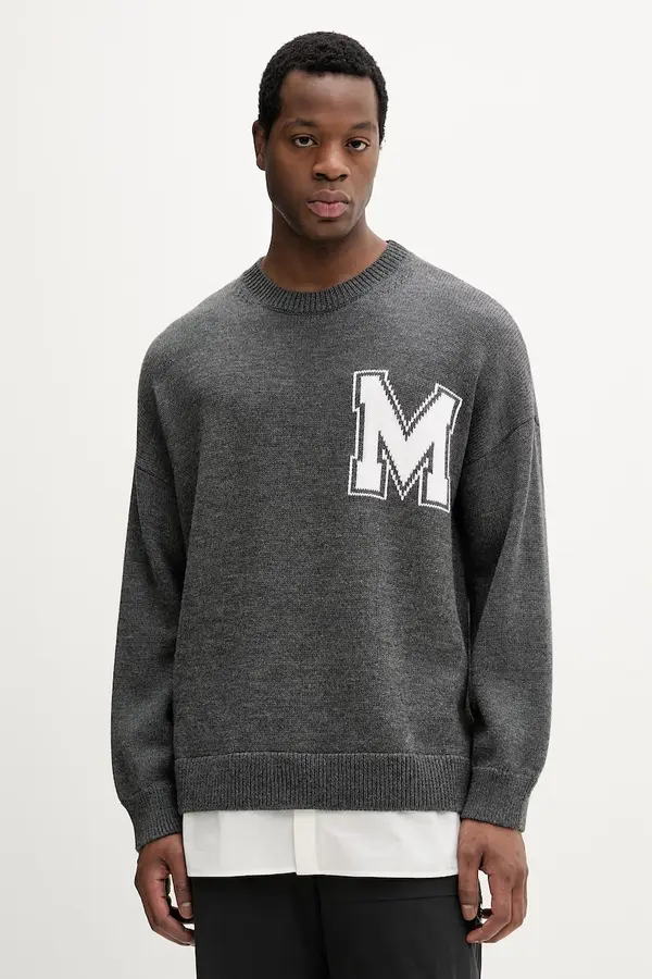 MM6 Maison Margiela MM6 Maison Margiela Pulover s dodatkom vune MM6 Maison Margiela