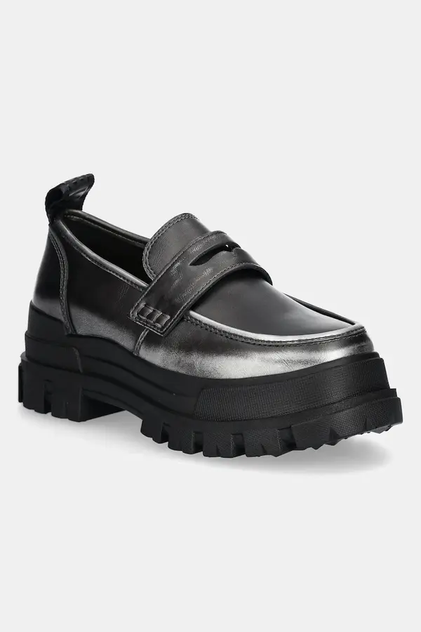 Buffalo Mokasinke Buffalo Aspha Loafer Vntg za žene, boja: siva, s platformom, 1624083-PEW