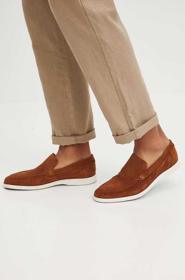 Medicine Mokasinke od brušene kože Medicine za muškarce, boja: smeđa