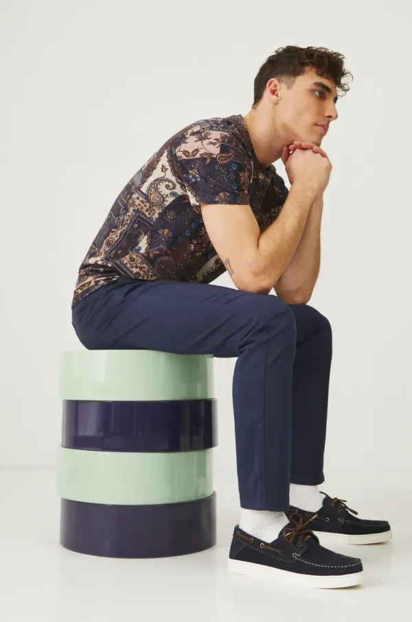 Medicine Mokasinke od brušene kože Medicine za muškarce, boja: tamno plava