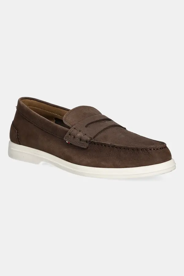Tommy Hilfiger Mokasinke od nubuk kože Tommy Hilfiger TOMMY HILFIGER NUBUCK P LOAFER