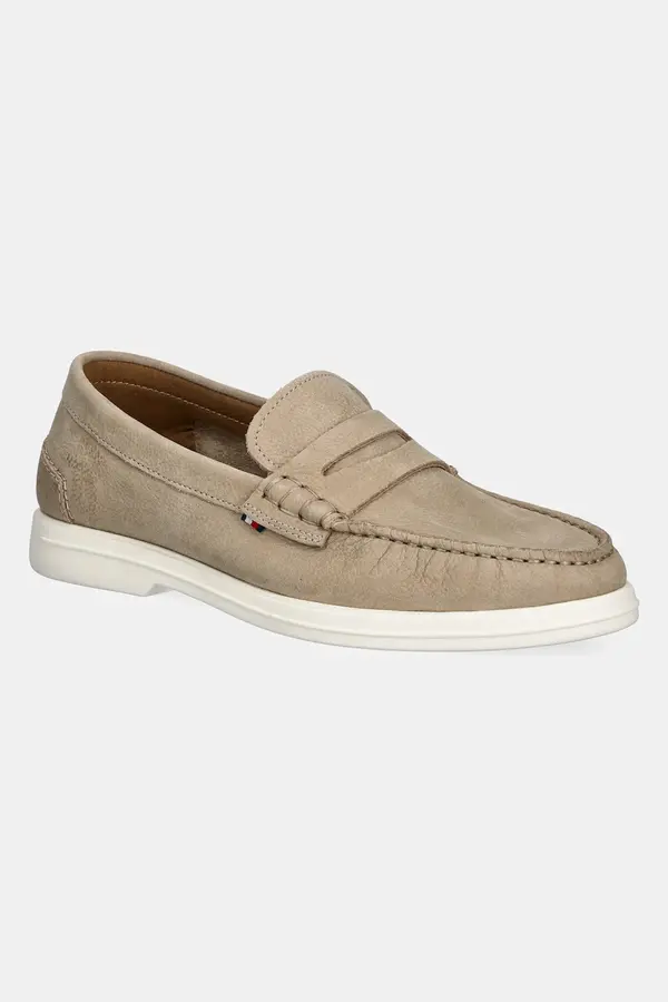 Tommy Hilfiger Mokasinke od nubuk kože Tommy Hilfiger TOMMY HILFIGER NUBUCK P LOAFER
