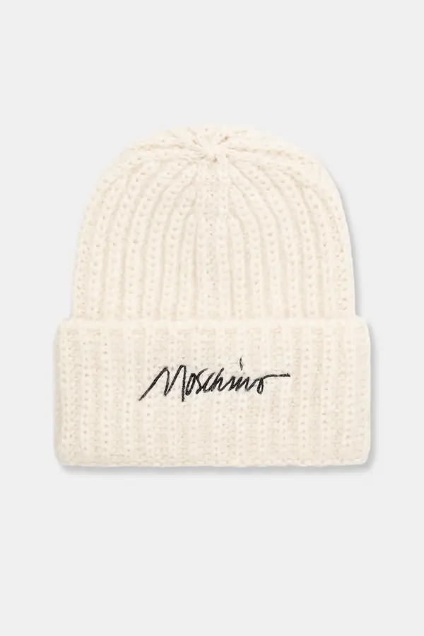 Moschino Moschino beanie kapa za žene s vunom
