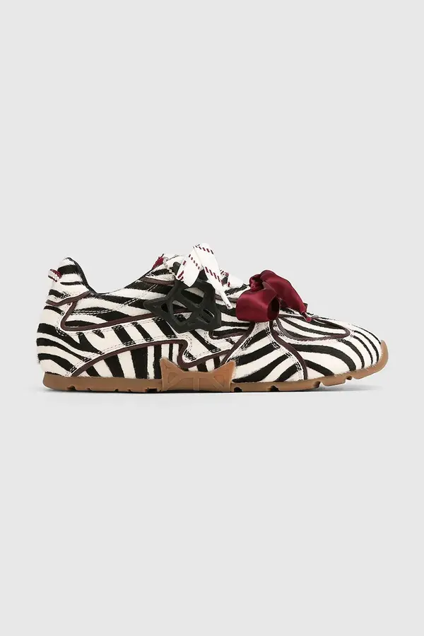 Naked Wolfe Naked Wolfe Adored Zebra Pony tenisice za žene od kože