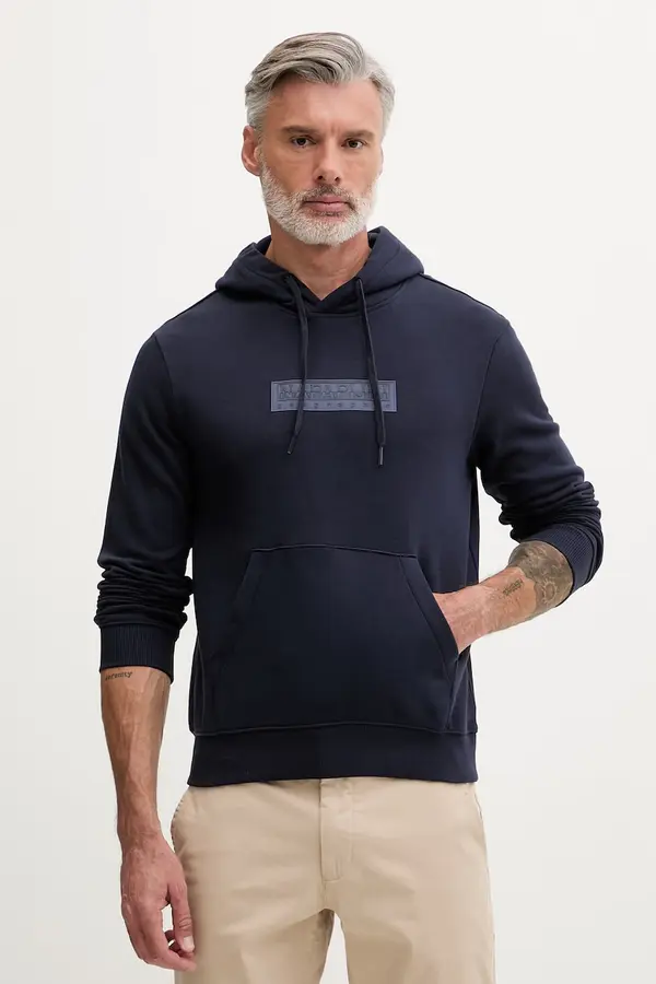Napapijri Napapijri dukserica sa kapuljačom muška pamučna B-BOX LOGO
