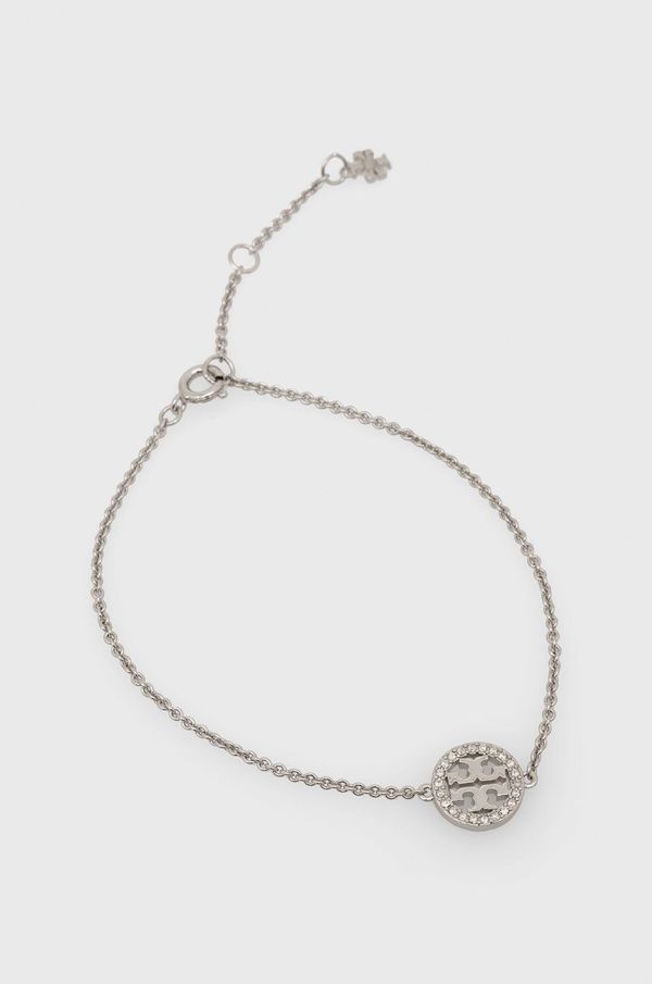 Tory Burch Narukvica Tory Burch za žene, boja: srebrna