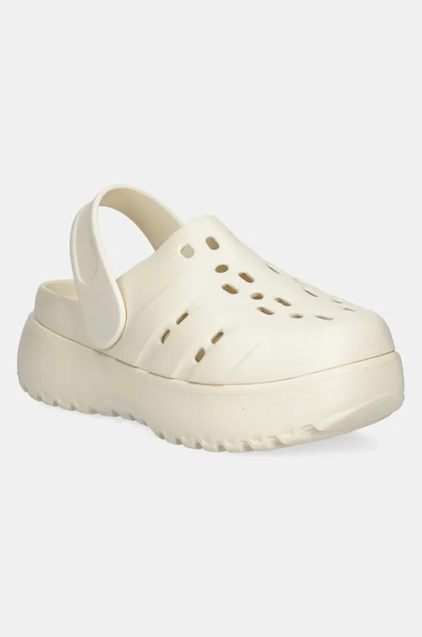 adidas Natikače adidas Adilette Clog Platform za žene, boja: bež, s platformom, JP7159