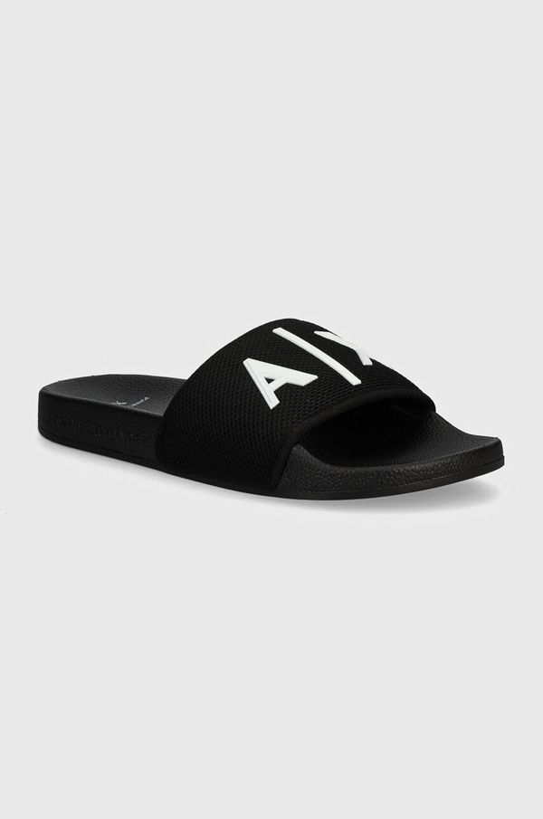 Armani Natikače Armani Exchange za muškarce, boja: crna, XUP001 XV820 S277