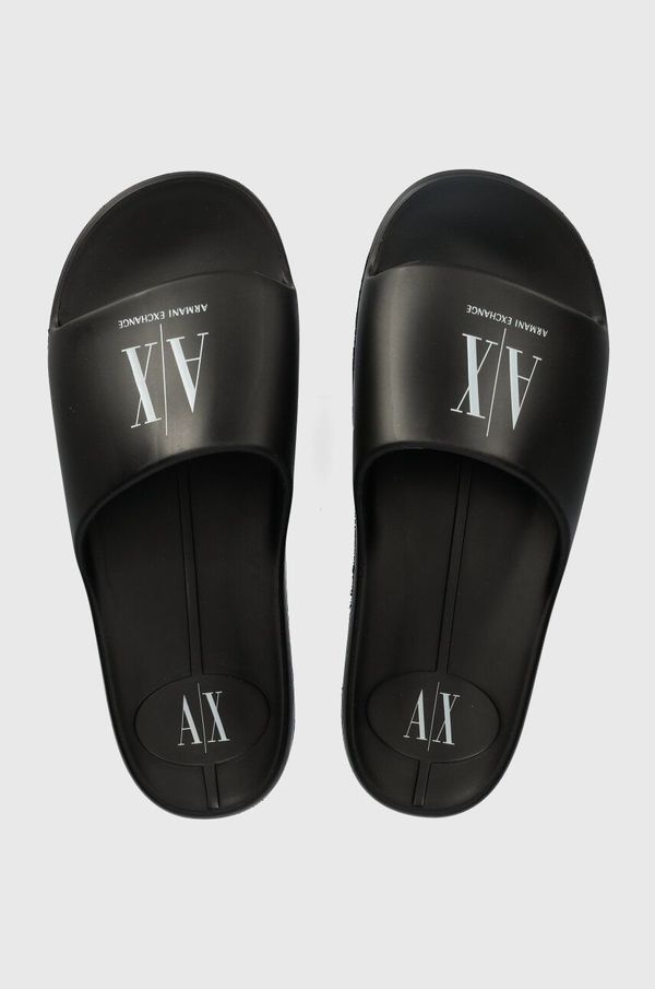 Armani Exchange Natikače Armani Exchange za žene, boja: crna, XDP038 XV703 S277