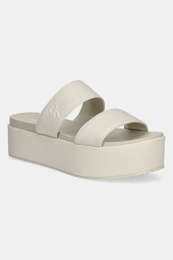 Calvin Klein Jeans Natikače Calvin Klein Jeans FLATFORM SANDAL WEBBING IN