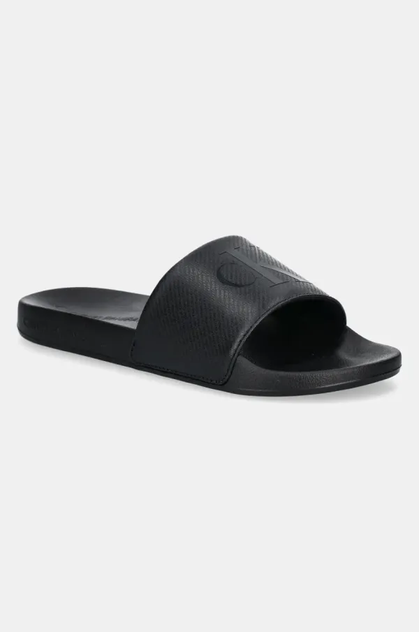 Calvin Klein Jeans Natikače Calvin Klein Jeans SLIDE AOP PRINT za muškarce, boja: crna, YM0YM01269