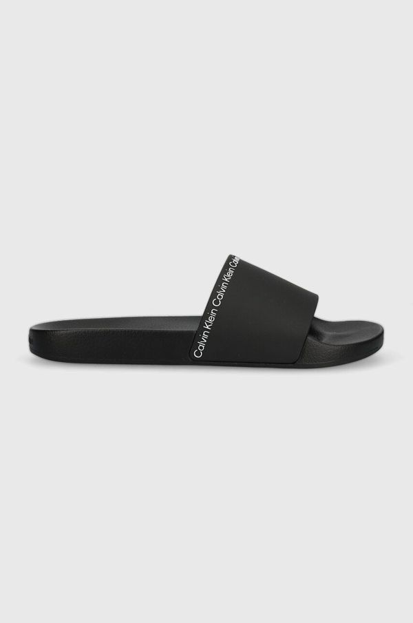 Calvin Klein Natikače Calvin Klein POOL SLIDE RUBBER za muškarce, boja: crna, HM0HM00981