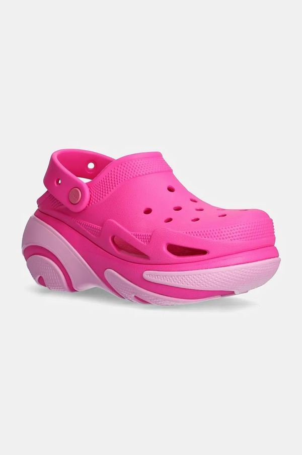 Crocs Natikače Crocs Bubble Crush Clog za žene, boja: ružičasta, s platformom, 210061
