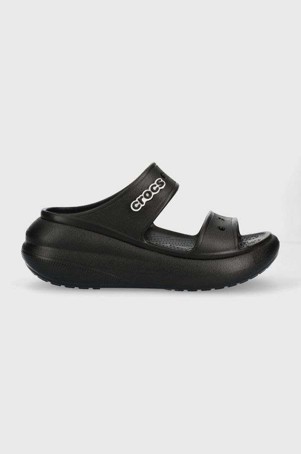 Crocs Natikače Crocs Classic Crush Sandal za žene, boja: crna, s platformom, 207670