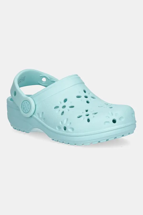 Crocs Natikače Crocs CLASSIC FLORAL CUT OUT CLOG KIDS