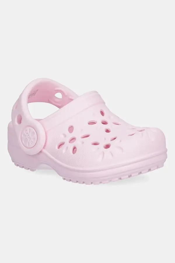 Crocs Natikače Crocs CLASSIC FLORAL CUT OUT CLOG KIDS