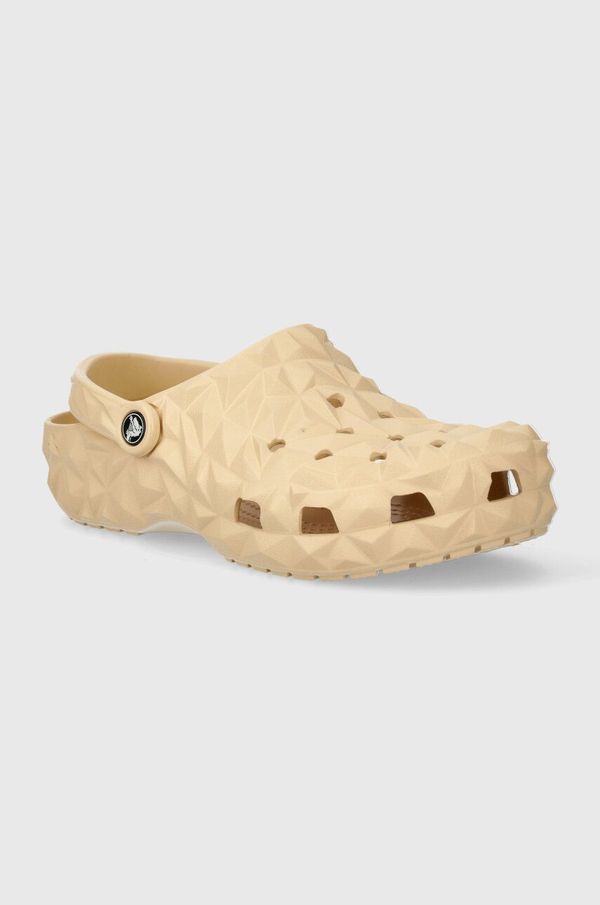 Crocs Natikače Crocs Classic Geometric Clog boja: bež, 209563