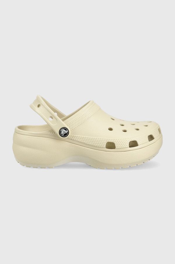 Crocs Natikače Crocs Classic Platform Clog Classic Platform Clog W za žene, boja: bež, s platformom, 206750.2Y2.D-BONE 206750