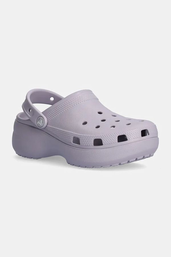 Crocs Natikače Crocs Classic Platform Clog W za žene, boja: siva, s platformom, 206750