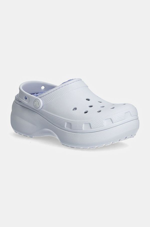 Crocs Natikače Crocs Classic Platform Lined Clog W za žene, boja: ljubičasta, s platformom, 207938