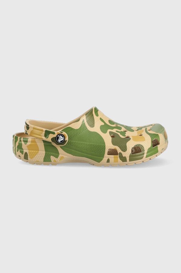 Crocs Natikače Crocs Classic Printed Camo Clog za muškarce, boja: zelena, 206454.2Y6.M-CHAI.TAN