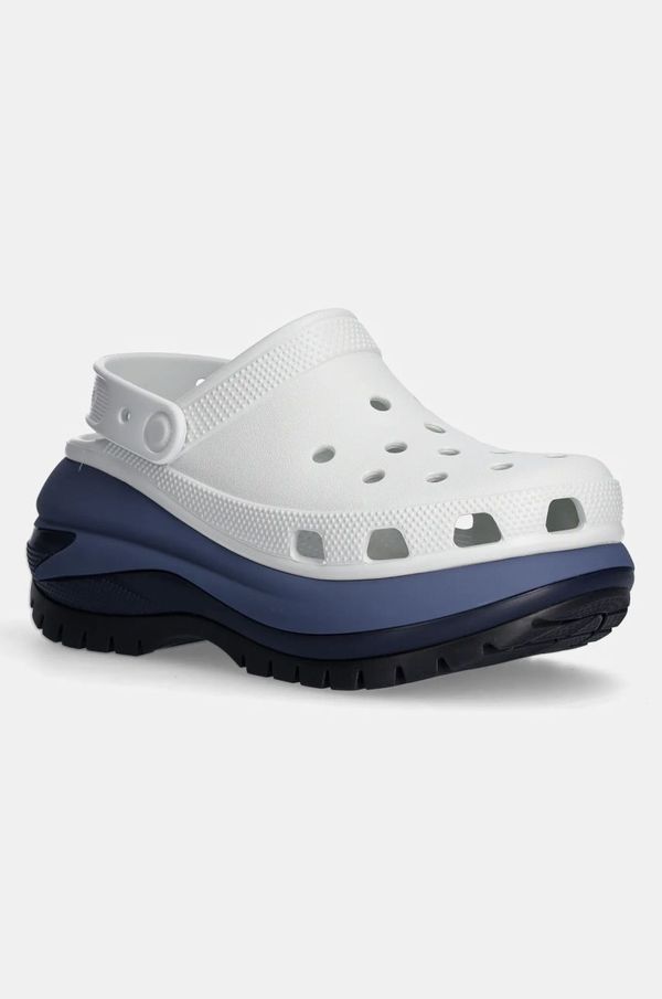 Crocs Natikače Crocs Mega Crush Matte Clog za žene, boja: bijela, s platformom, 210749