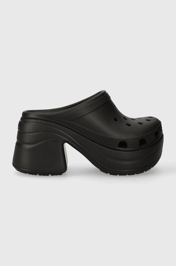 Crocs Natikače Crocs Siren Clog za žene, boja: crna, s debelom potpeticom, 208547