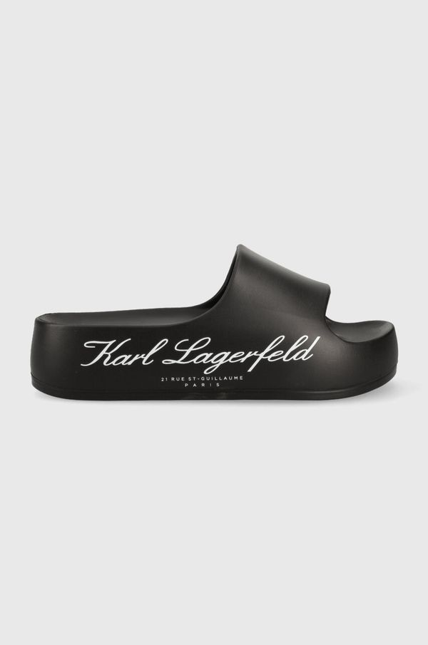 Karl Lagerfeld Natikače Karl Lagerfeld KOBO II za žene, boja: crna, s platformom, KL86000