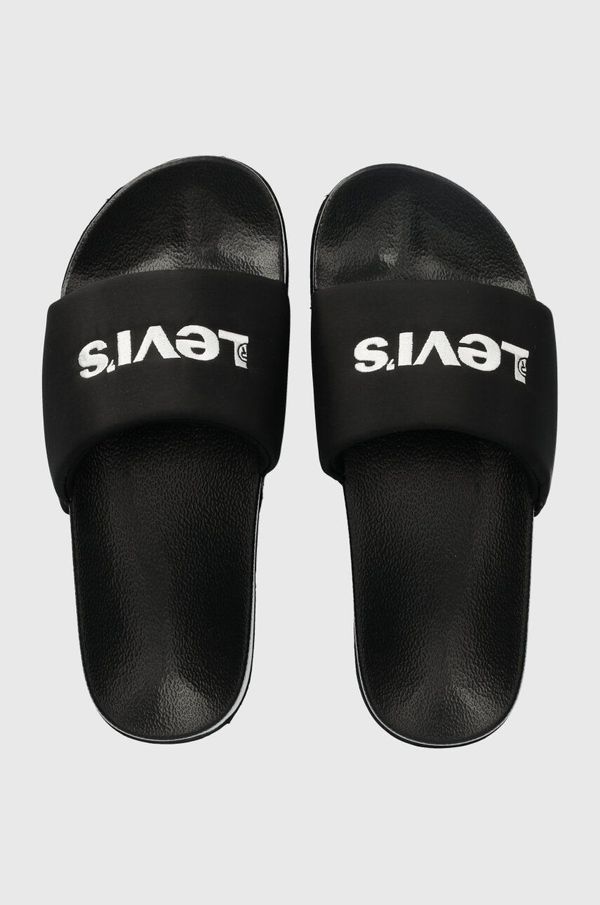 Levi's Natikače Levi's JUNE S BOLD PADDED za žene, boja: crna, s platformom, 235638.59