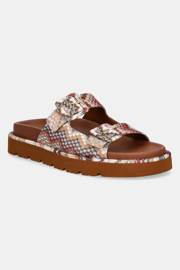 Missoni Natikače Missoni Clea za žene, boja: smeđa, MWF111_064