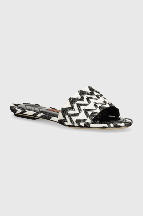 Missoni Natikače Missoni Gia Flat za žene, boja: crna, M32_022