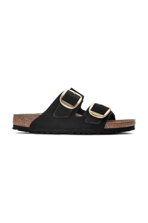 Birkenstock Natikače od brušene kože Birkenstock Arizona Big Buckle za žene, boja: crna, 1023290