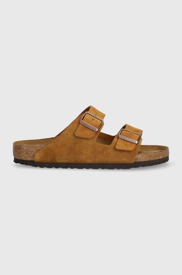 Birkenstock Natikače od brušene kože Birkenstock Arizona boja: smeđa, 1027082