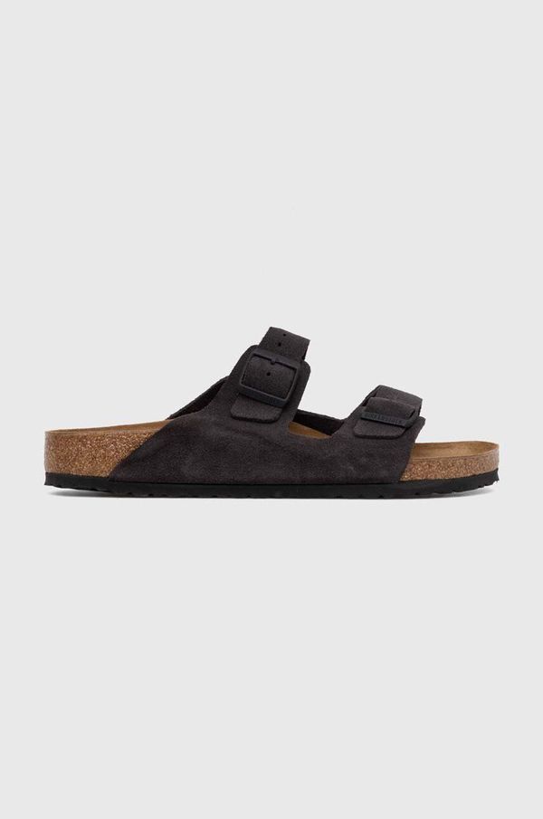 Birkenstock Natikače od brušene kože Birkenstock Arizona za muškarce, boja: siva, 1028603