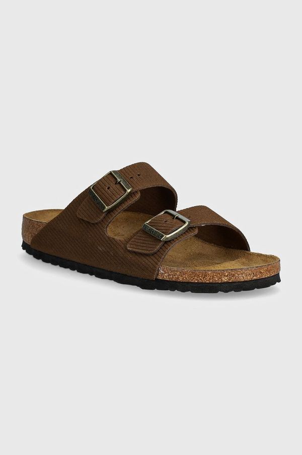 Birkenstock Natikače od brušene kože Birkenstock Arizona za žene, boja: smeđa, 1028264
