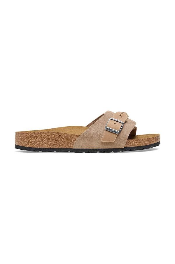 Birkenstock Natikače od brušene kože Birkenstock Oita za žene, boja: bež, 1026730