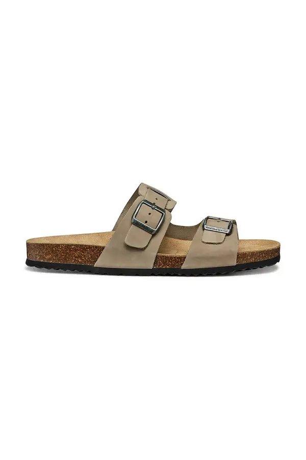 Geox Natikače od brušene kože Geox U SANDAL GHITA