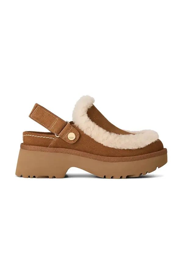 UGG Natikače od brušene kože UGG Esmee Clog