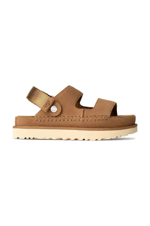 UGG Natikače od brušene kože UGG Goldenstar Glide