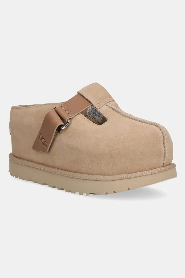 UGG Natikače od brušene kože UGG Goldenstar Hi Clog