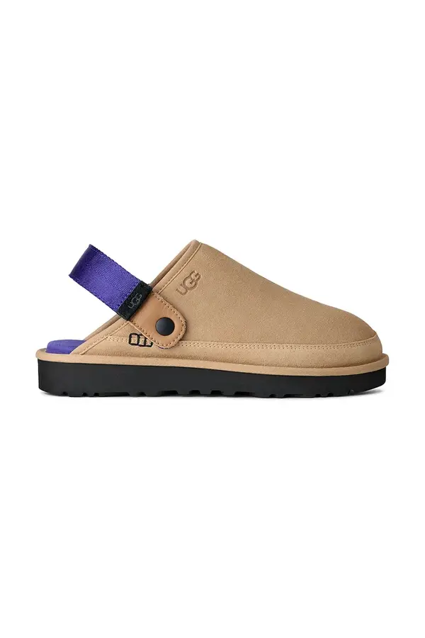 UGG Natikače od brušene kože UGG M Goldencoast Clog II