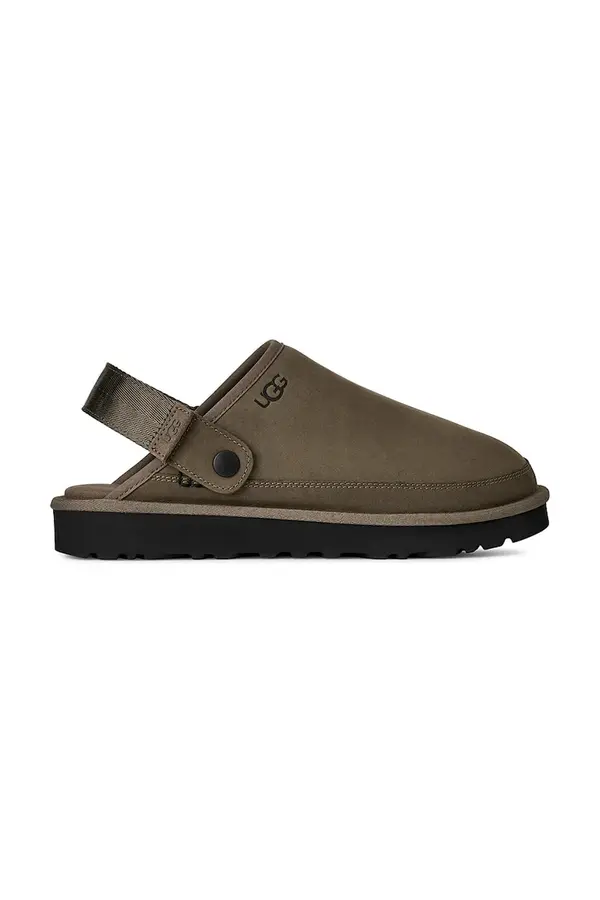 UGG Natikače od brušene kože UGG M Goldencoast Clog II Nubuck