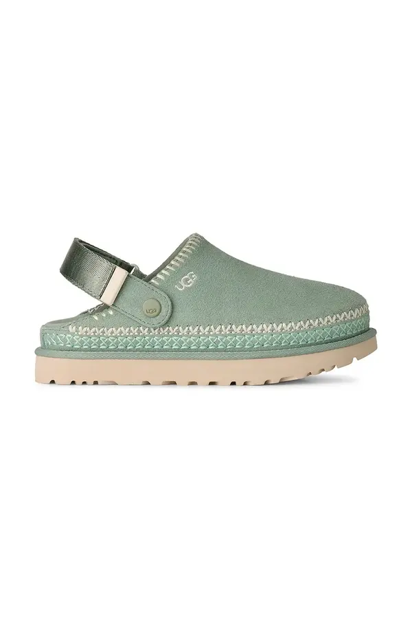 UGG Natikače od brušene kože UGG W Goldenstar Meadow Accent Clog