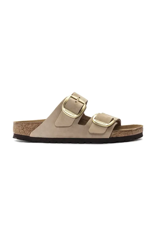 Birkenstock Natikače od nubuk kože Birkenstock Arizona Big Buckle boja: bež, 1023957
