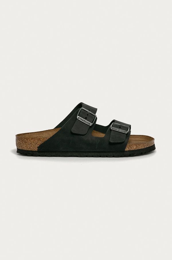 Birkenstock Natikače od nubuk kože Birkenstock Arizona boja: crna